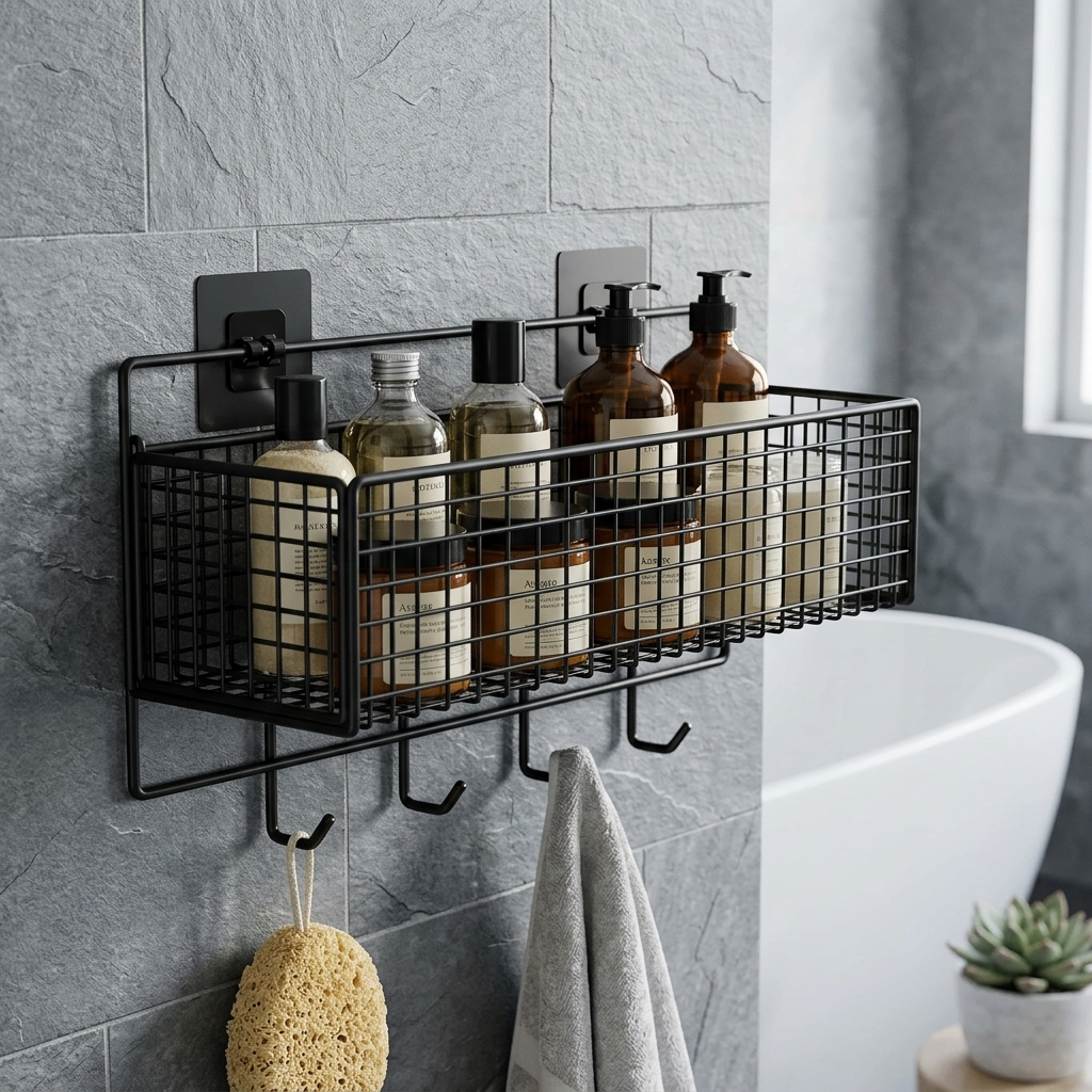 Shower Wall Mount Shelf – Bathroom Shelf Unit Wall – Bathroom Shelf Wall Unit – Bathroom Wall Hanging Shelves – Small Bathroom Shelves for Wall