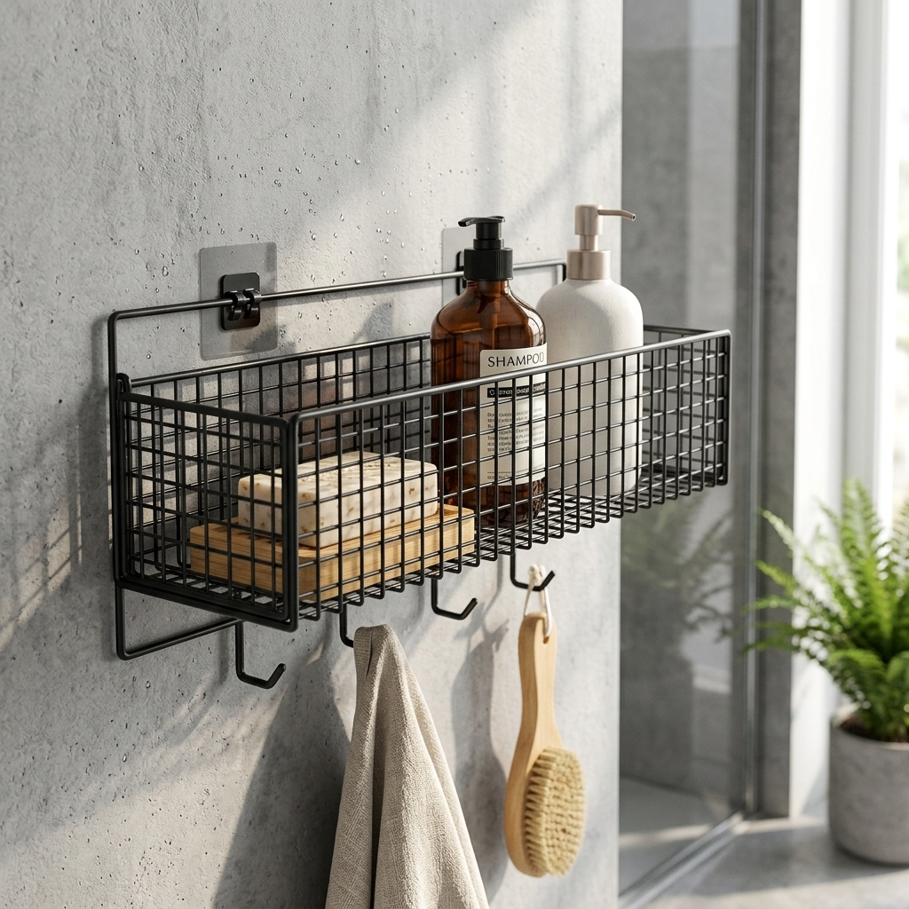 Shower Wall Mount Shelf – Bathroom Shelf Unit Wall – Bathroom Shelf Wall Unit – Bathroom Wall Hanging Shelves – Small Bathroom Shelves for Wall