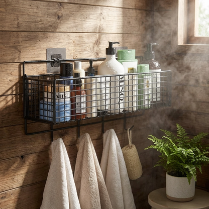 Shower Wall Mount Shelf – Bathroom Shelf Unit Wall – Bathroom Shelf Wall Unit – Bathroom Wall Hanging Shelves – Small Bathroom Shelves for Wall